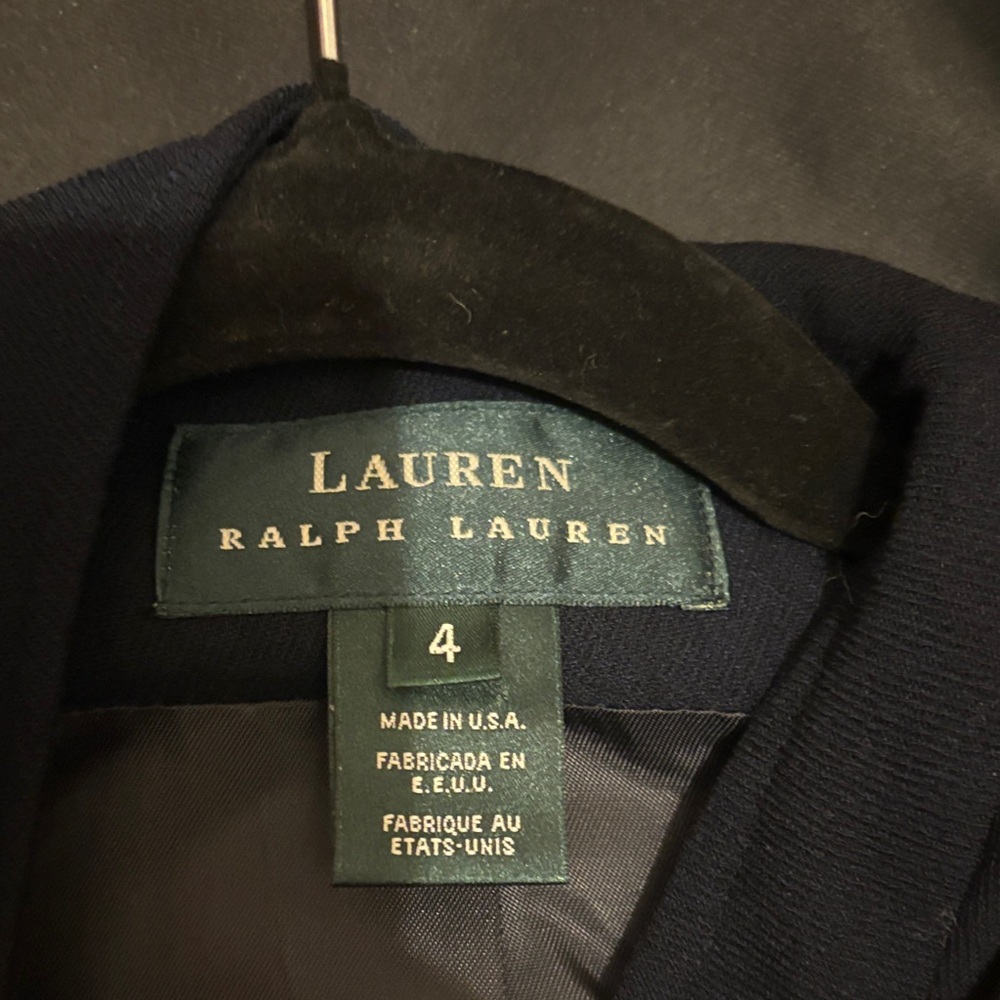 Lauren Ralph Lauren Navy Military-Style Blazer with Gold Buttons - Picture 3 of 6